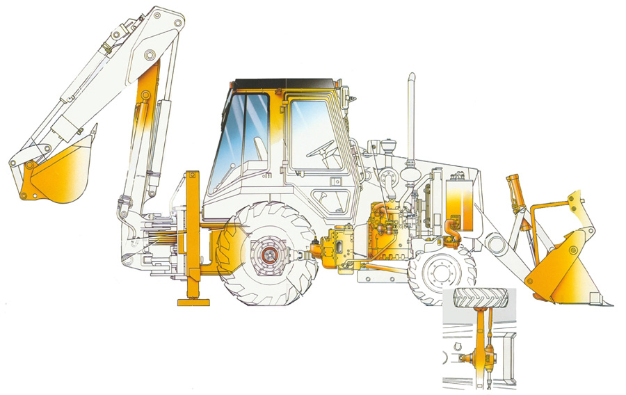 запчасткі для спецтэхнікі jcb volvo caterpillar komatsu clark ZF